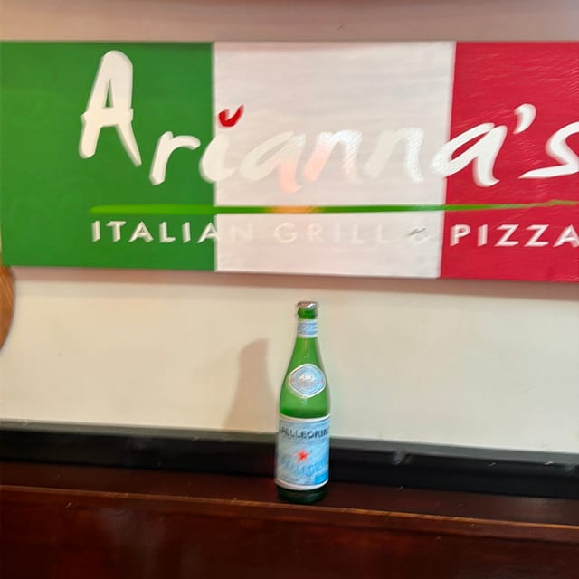 San pellegrino Sparkling Water.