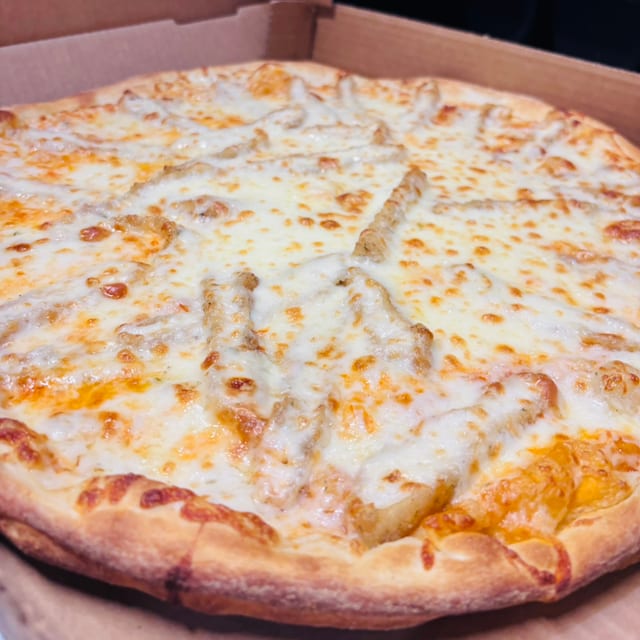 XLG Buffalo Chicken Pizza.