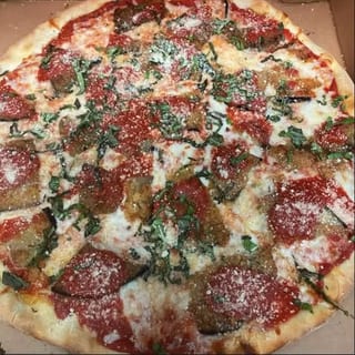 GF Eggplant Parmesan Pizza